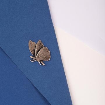 Butterfly Pin's silver or gold plated on Copper