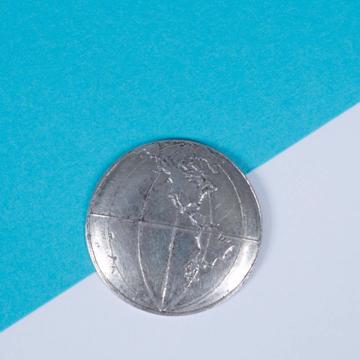 Planisphere Pin's on Copper , silver, verso [1]