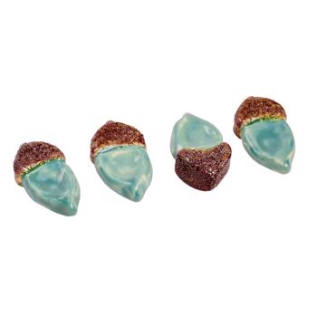 4 Porte Couteau Gland en Céramique, vert mer [3]