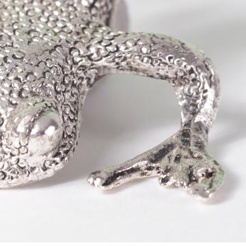 Porte couteau Grenouille en métal argenté ou doré, argent [3]