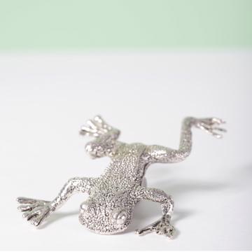 Frog knife rest in silver or gold plated