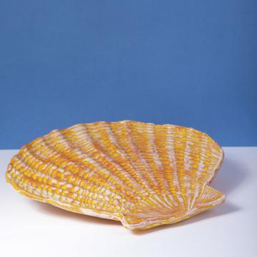 Concha Dish in stamped earthenware
