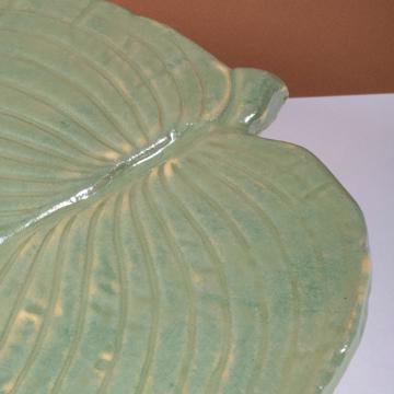 Plateau à Fromage Hosta en grès, vert mousse [4]