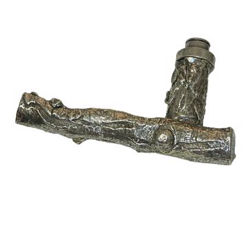 Poignée de porte Branche en métal patiné, argent [1]
