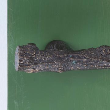 Poignée crémone Branche en métal patiné, bronze [7]