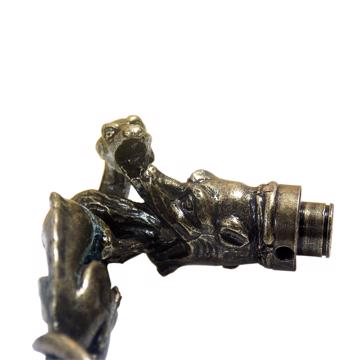 Poignée de porte Griffon en métal patiné, bronze, droite [7]