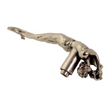 Poignées de porte Sirène et Triton en métal patiné, argent, triton [3]