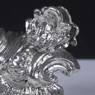 Porte carte Coquille en métal argenté ou doré, argent [2]