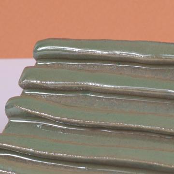 Porte Savon en grès façonné, vert mousse [4]