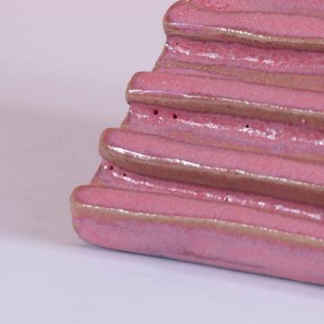 Porte Savon en grès façonné, vieux rose [2]