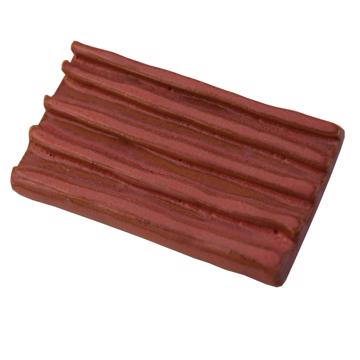 Porte Savon en grès façonné, vieux rose [3]