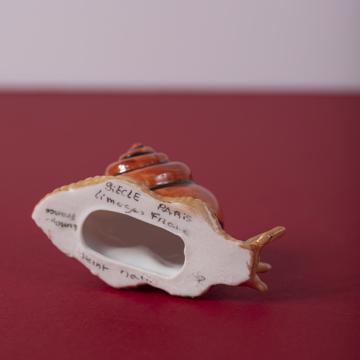 Porte pique Escargot en porcelaine, marron, piques standard [4]