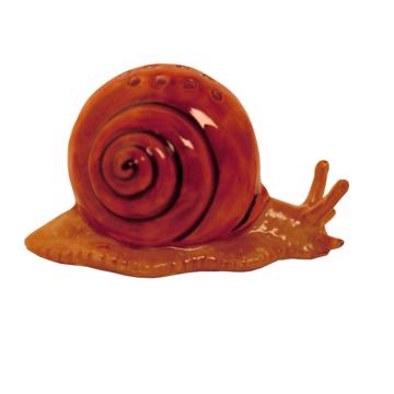 Porte pique Escargot en porcelaine, marron, piques standard