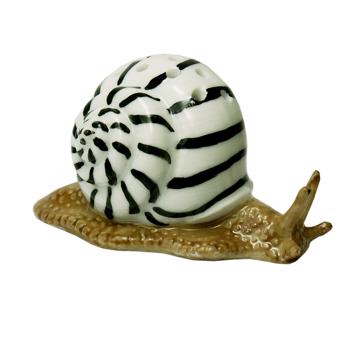 Porte pique Escargot en porcelaine, noir, piques standard