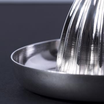 Presse agrume en métal argenté, argent [2]
