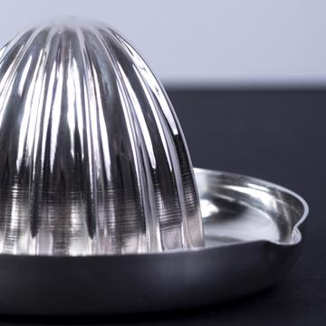 Presse agrume en métal argenté, argent [4]