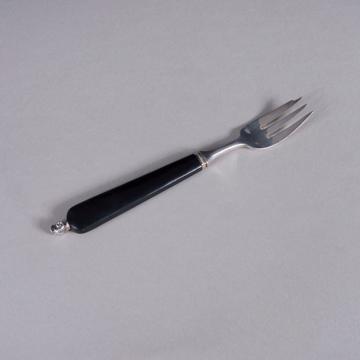 Rambouillet cake fork in silver plated and ebony