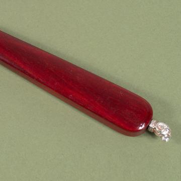 Coupe papier Rambouillet en stamina et argent, rouge effet [4]