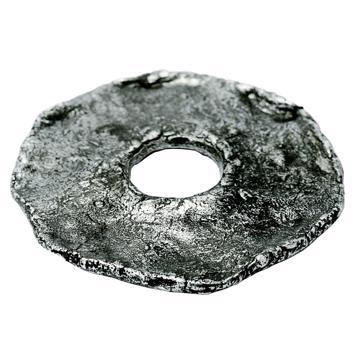 Rondelles et plaques de propreté, argent, grande vague [3]