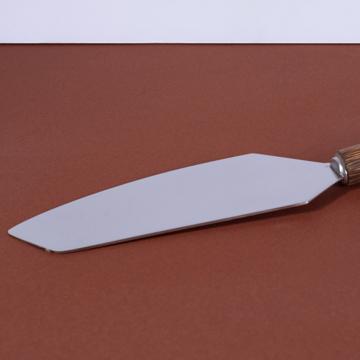 Reed serving piece in stainless steel, brown [2]