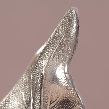 Leaves napkin rings in plated copper, silver, ivy [4]