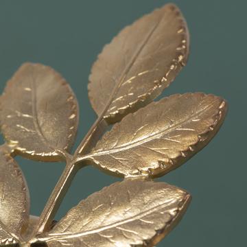Leaves napkin rings in plated copper, mat gold, rose [4]