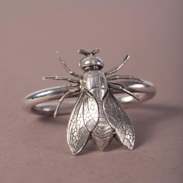 Ronds de Serviette Insectes en cuivre estampé, argent, mouche [1]