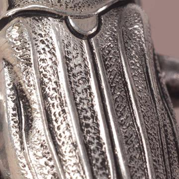 Ronds de Serviette Insectes en cuivre estampé, argent, scarabée rond [4]