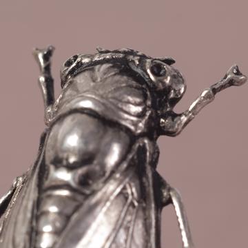 Insect napkin rings in plated copper, silver, cigala [4]