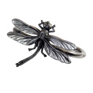 Ronds de Serviette Insectes en cuivre estampé, argent, libellule [3]