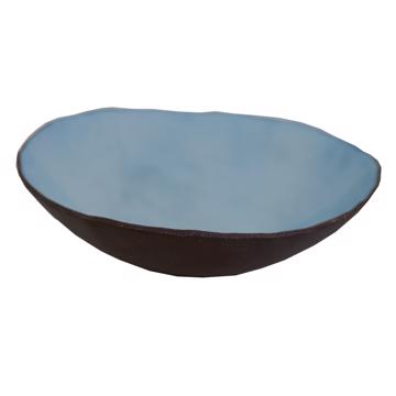 Black Stone table service in sandstone, light blue, salad bowl [3]