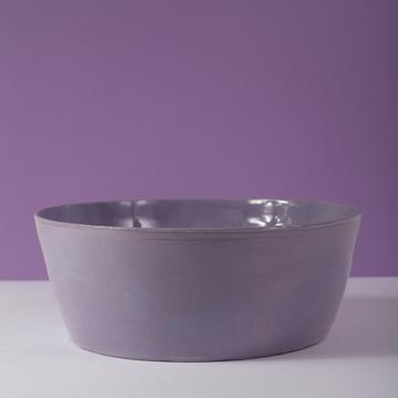 Saladier Crato en faïence tournée, lila, 28 cm diam. [1]