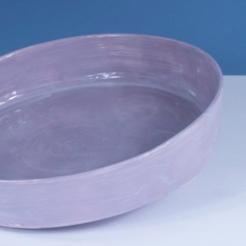 Crato dishes in turned Earthenware, lila, 18 cm diam. [4]