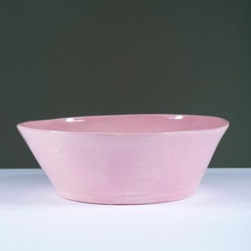 Crato salad bowl in turned earthenware