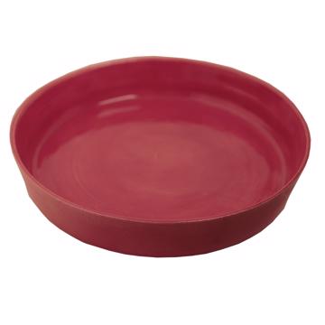 Crato dishes in turned Earthenware, antic pink, 18 cm diam.