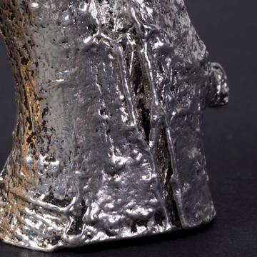 Branch salt and pepper shaker in casted metal, silver [2]