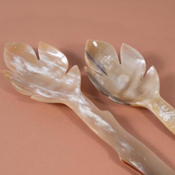 Leaf Salad Set in Horn, honey [2]
