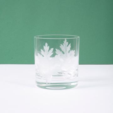 Mapple glass in engraved cristal