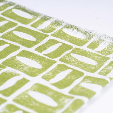 Eye napkin in linen, peridot green [2]