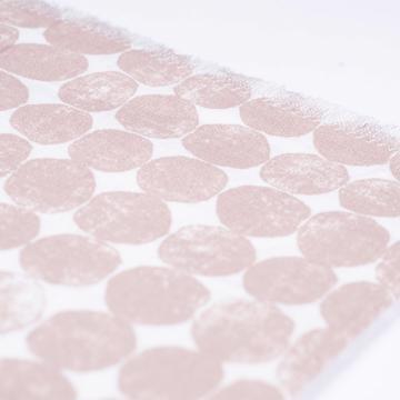 Round napkin in linen, cocoa [2]