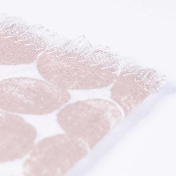 Round napkin in linen, cocoa [3]