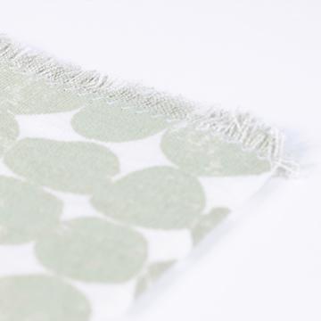 Round napkin in linen, moss green  [2]