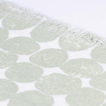 Round napkin in linen, moss green  [4]