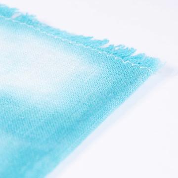 Shibori Napkin in Linen, turquoise [4]