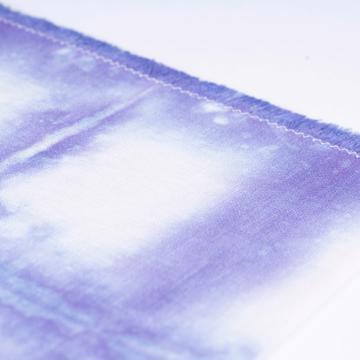 Shibori Napkin in Linen, lila [2]