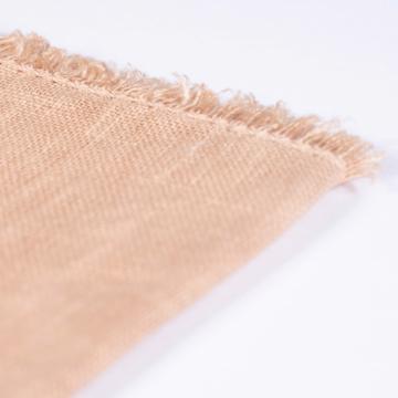 Serviette de table en lin teinté, beige [4]