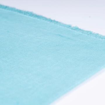 Serviette de table en lin teinté, aqua [3]