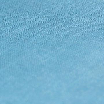 Dyed linen table napkin, duck blue