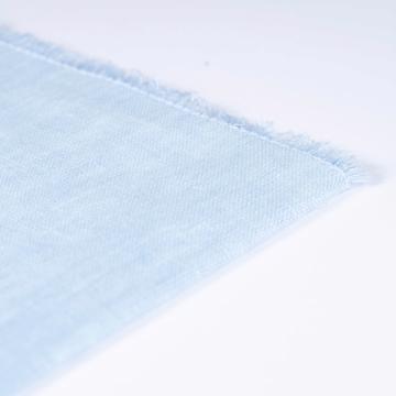 Dyed linen table napkin, light blue [2]