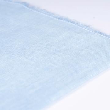 Dyed linen table napkin, light blue [3]